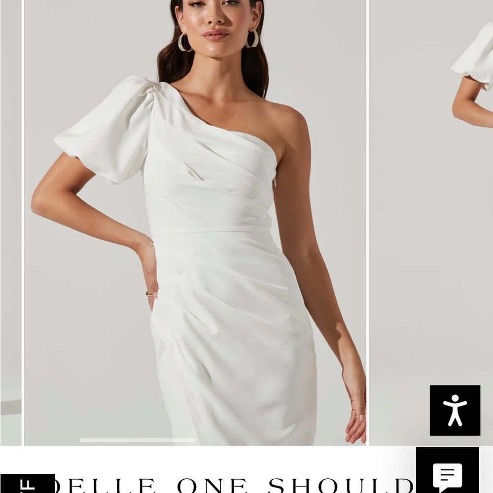 Joelle one shoulder midi dress